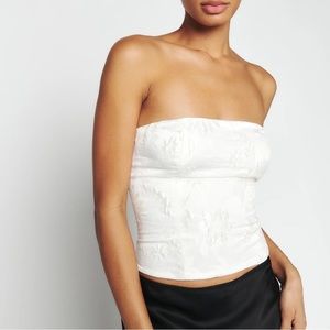 Reformation Georgia Top - White Floral